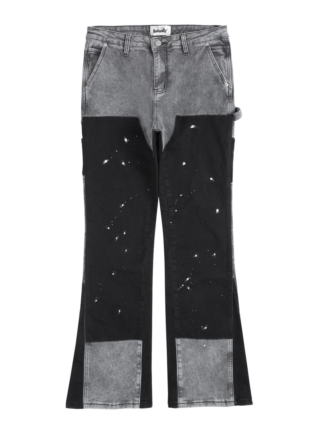 Men's Contrast Washed Bootcut Jeans Hauptbild