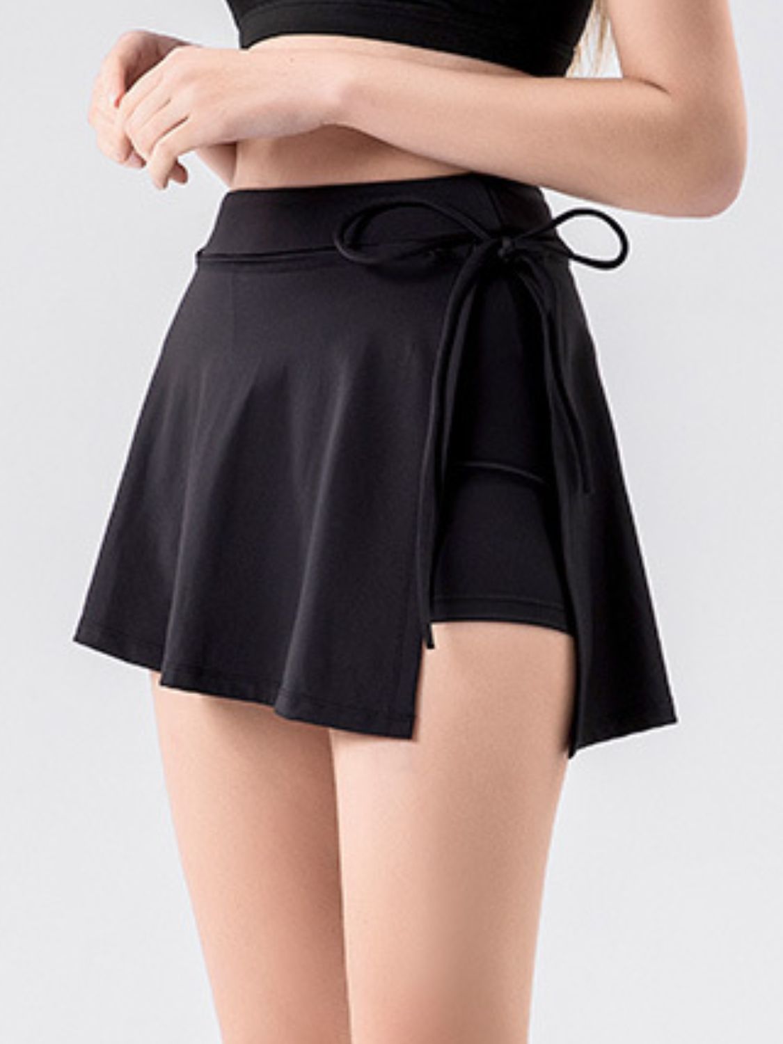 High Waist Active Skort with Pockets - felvior