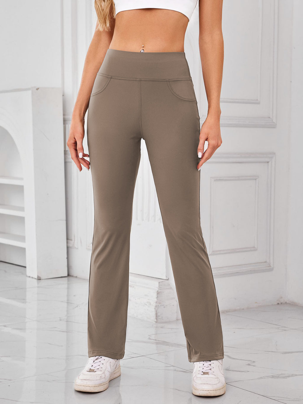 Lovelet High Waist Active Pants with Pockets
