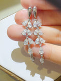 6 Carat Moissanite 925 Sterling Silver Bar Earrings - felvior