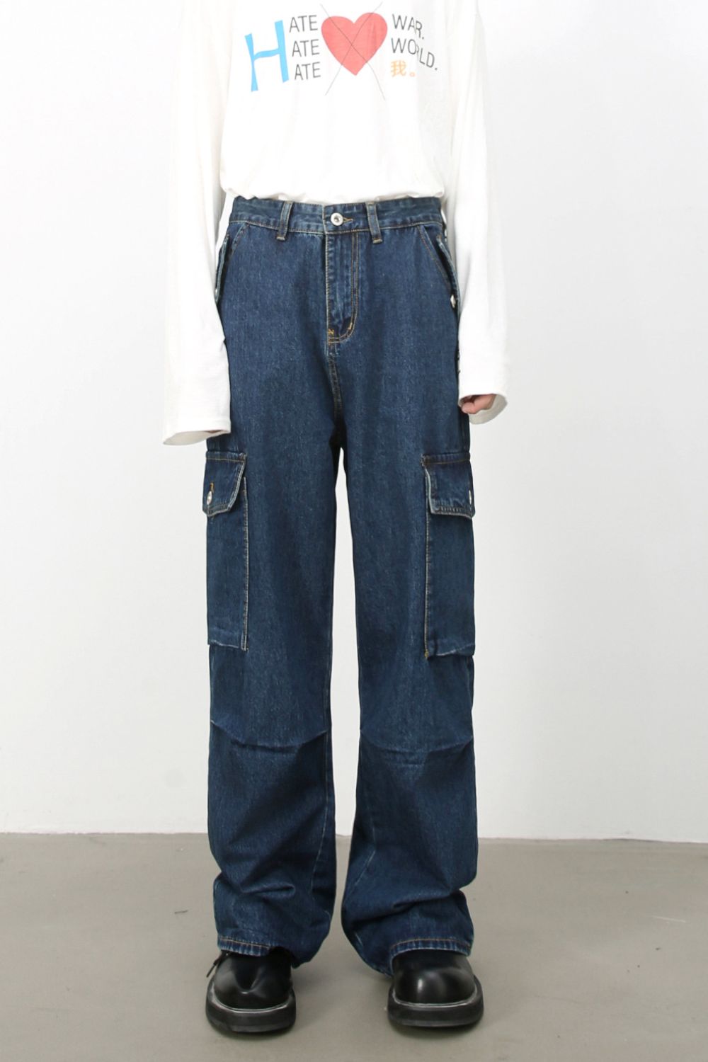 Men's Baggy Jeans with Cargo Pockets Hauptbild