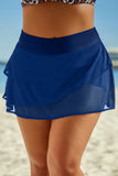 Elastic Waist Swim Skirt - felvior