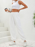 Textured Pull-On Joggers - felvior