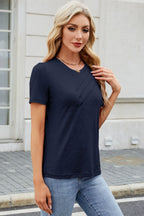 Round Neck Short Sleeve T-Shirt