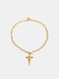 18K Gold-Plated Stainless Steel Cross Necklace - felvior