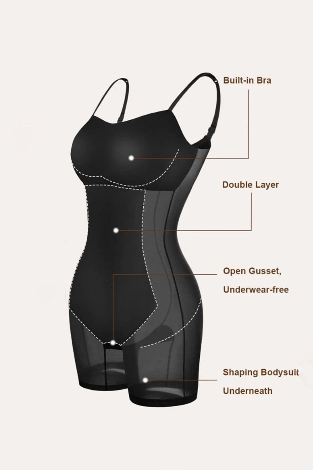 Basic Bae Built-In Shapewear Square Neck Short Sleeve Maxi Dress - felvior