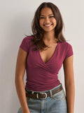 Surplice Short Sleeve T-Shirt