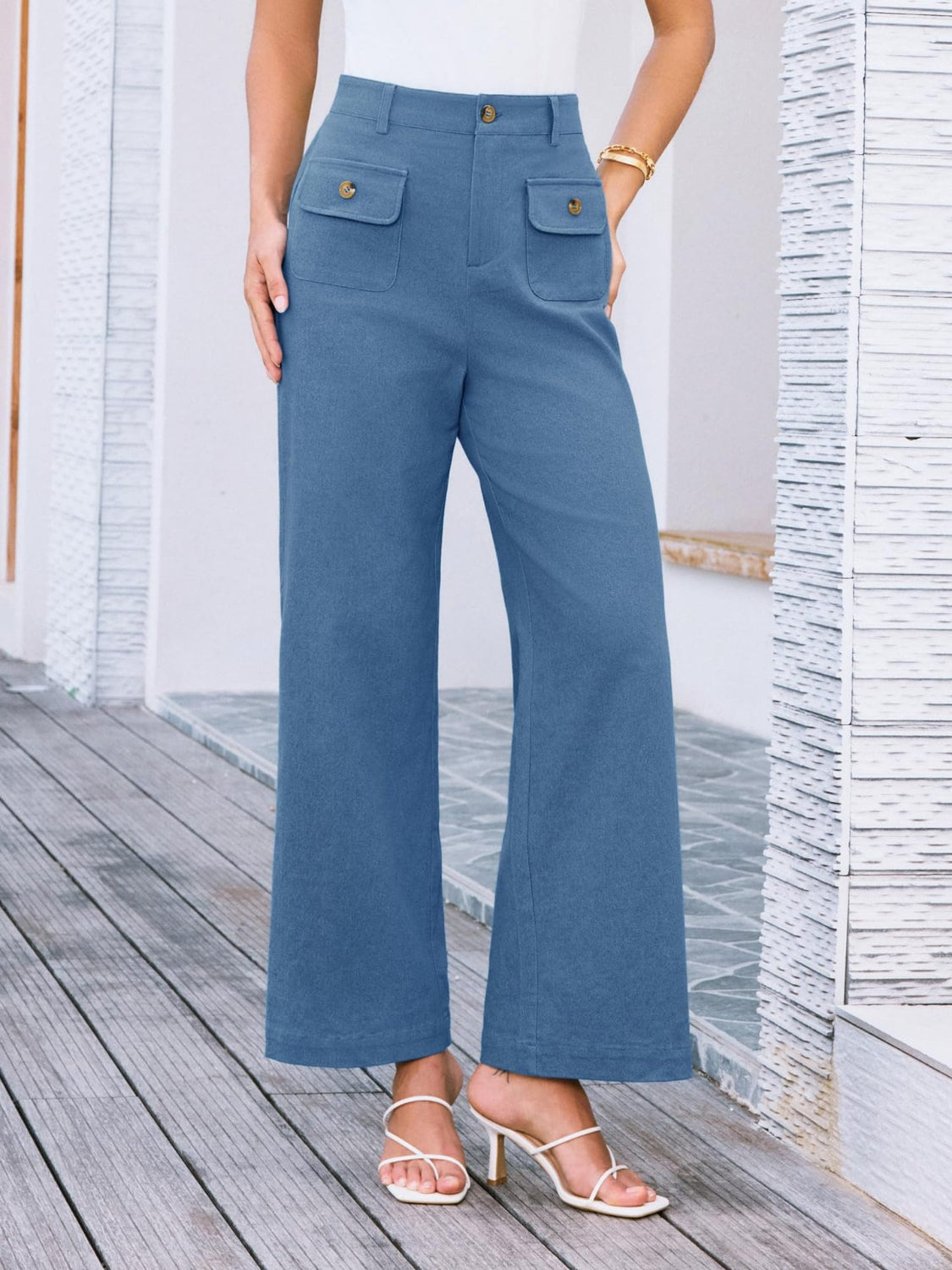 High Waist Wide Leg Pants - felvior