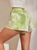 Tie-Dye High Rise Shorts - felvior