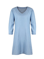 Full Size V-Neck Half Sleeve Dress