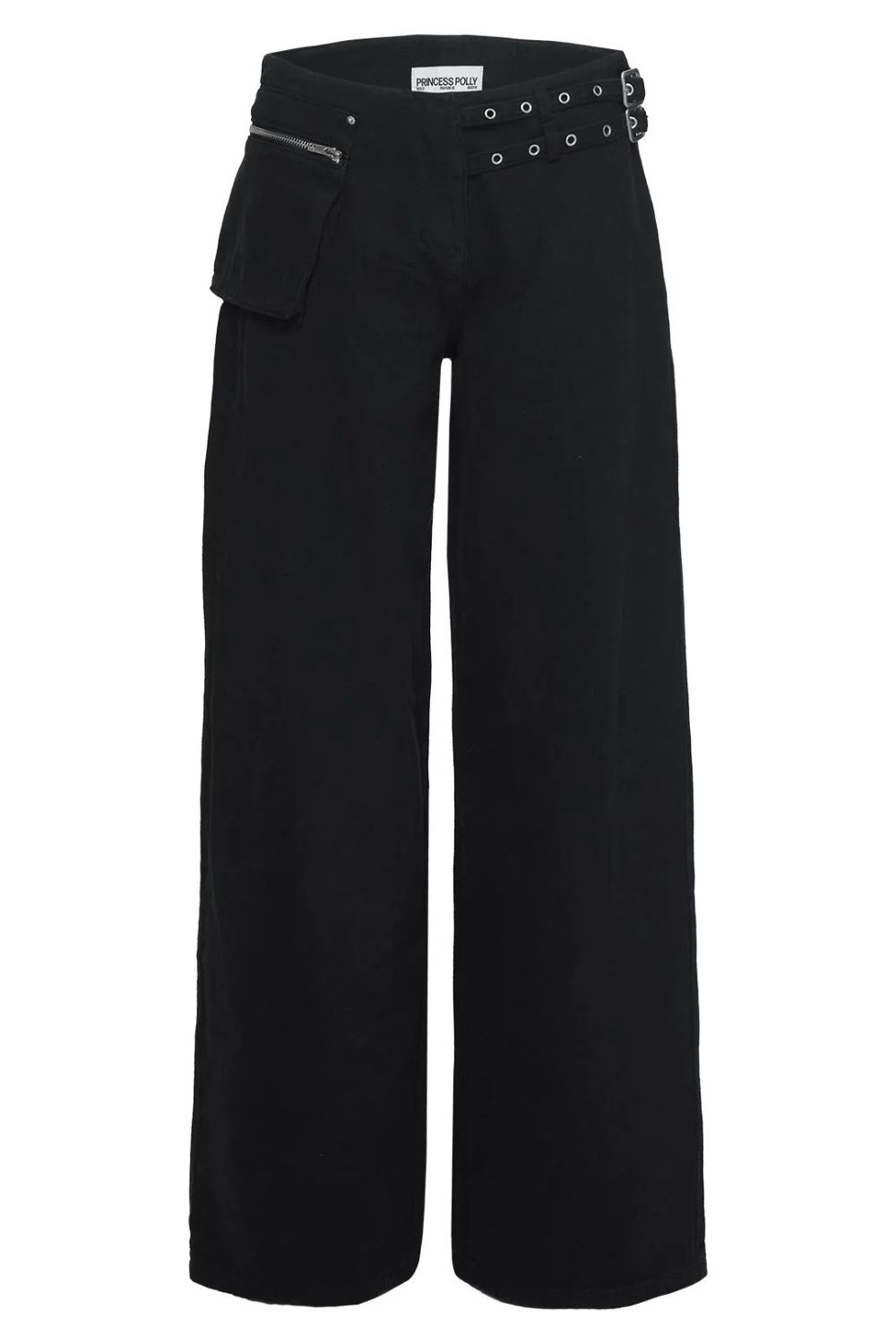 Wide Leg Jeans with Pockets - felvior