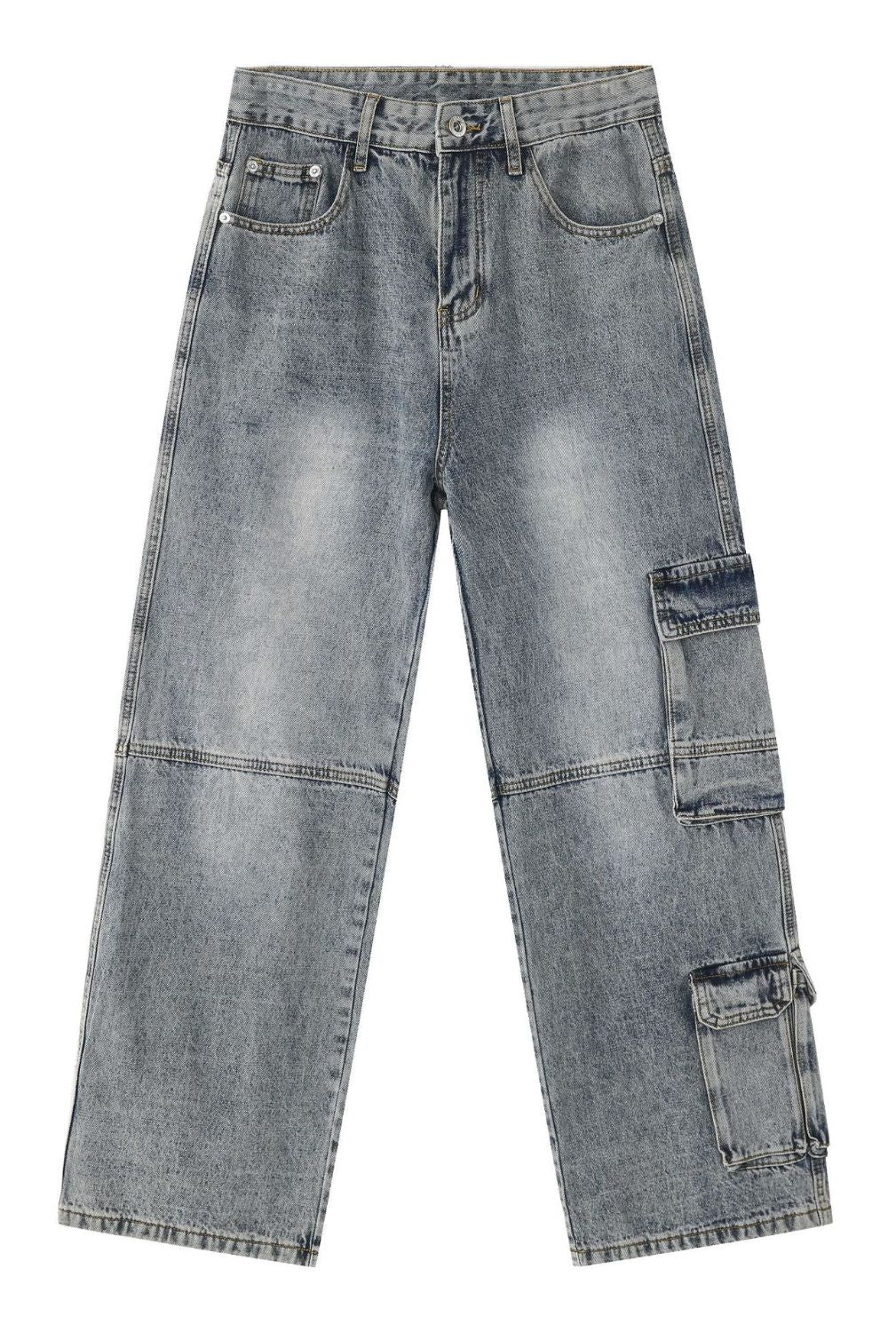 Men's Mid Rise Baggy Jeans - felvior