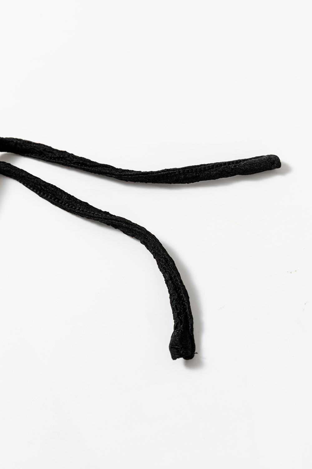 Textured Drawstring Straight Pants