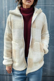 Double Take Full Size Plaid Long Sleeve Hooded Coat - felvior