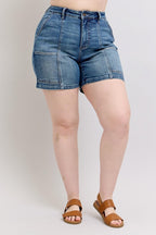 Judy Blue Full Size High Rise Denim Shorts Plus Size