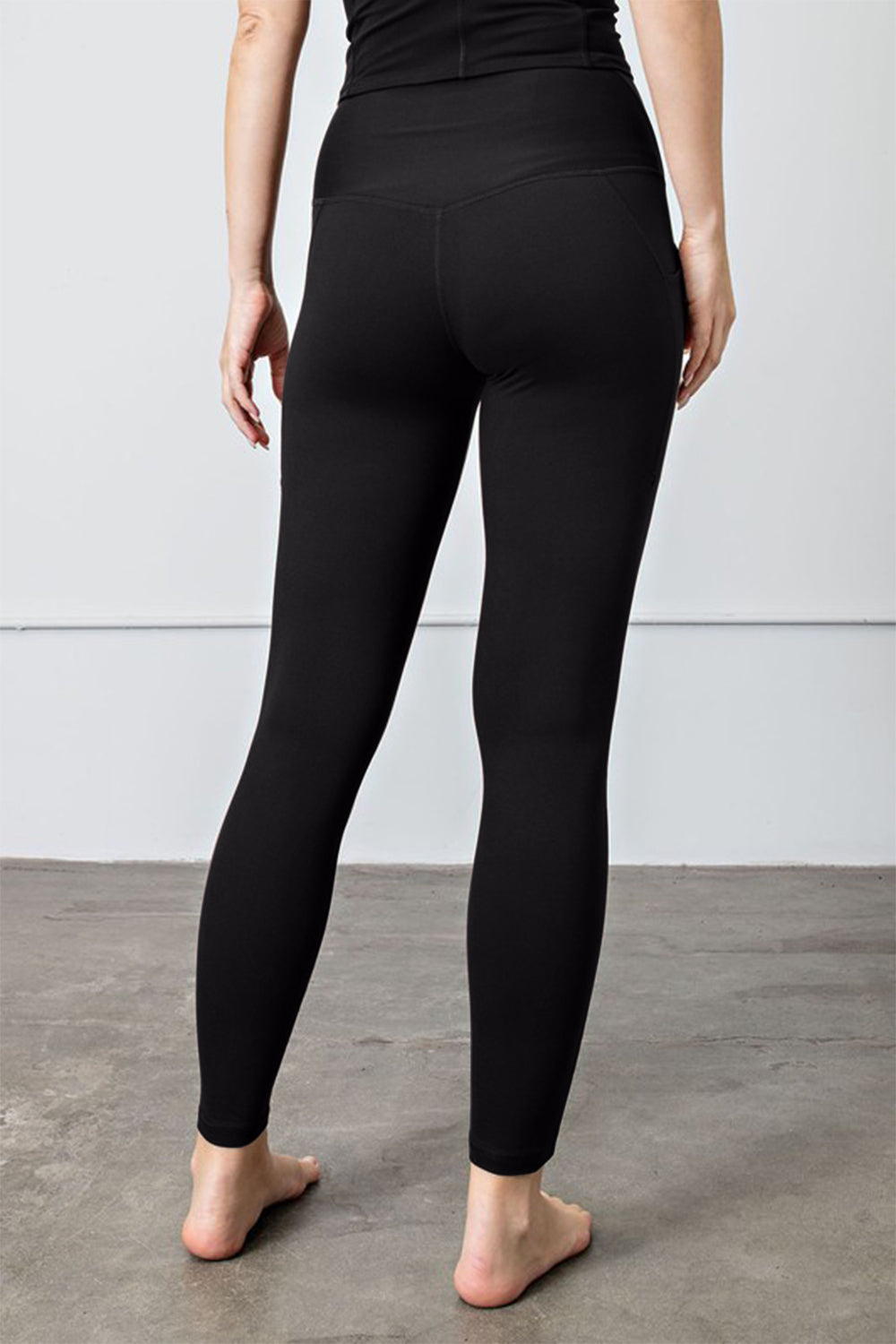 Faith Apparel High Waist Wide Waistband Leggings - felvior