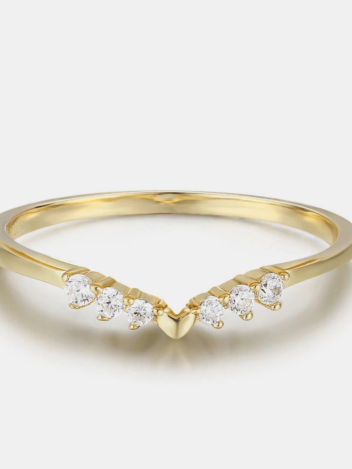925 Sterling Silver Inland Zircon Ring - felvior