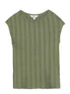 Round Neck Cap Sleeve Top and Pants Set