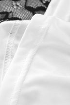 Lace Sweetheart Neck Flare Sleeve Mini Dress