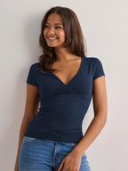 Surplice Short Sleeve T-Shirt