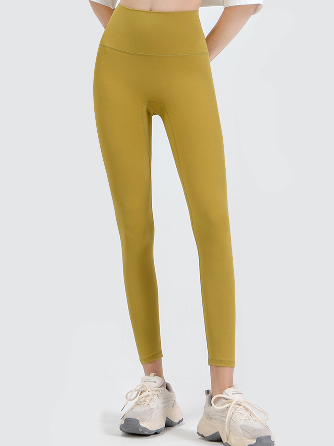 Wide Waistband Sports Leggings - felvior