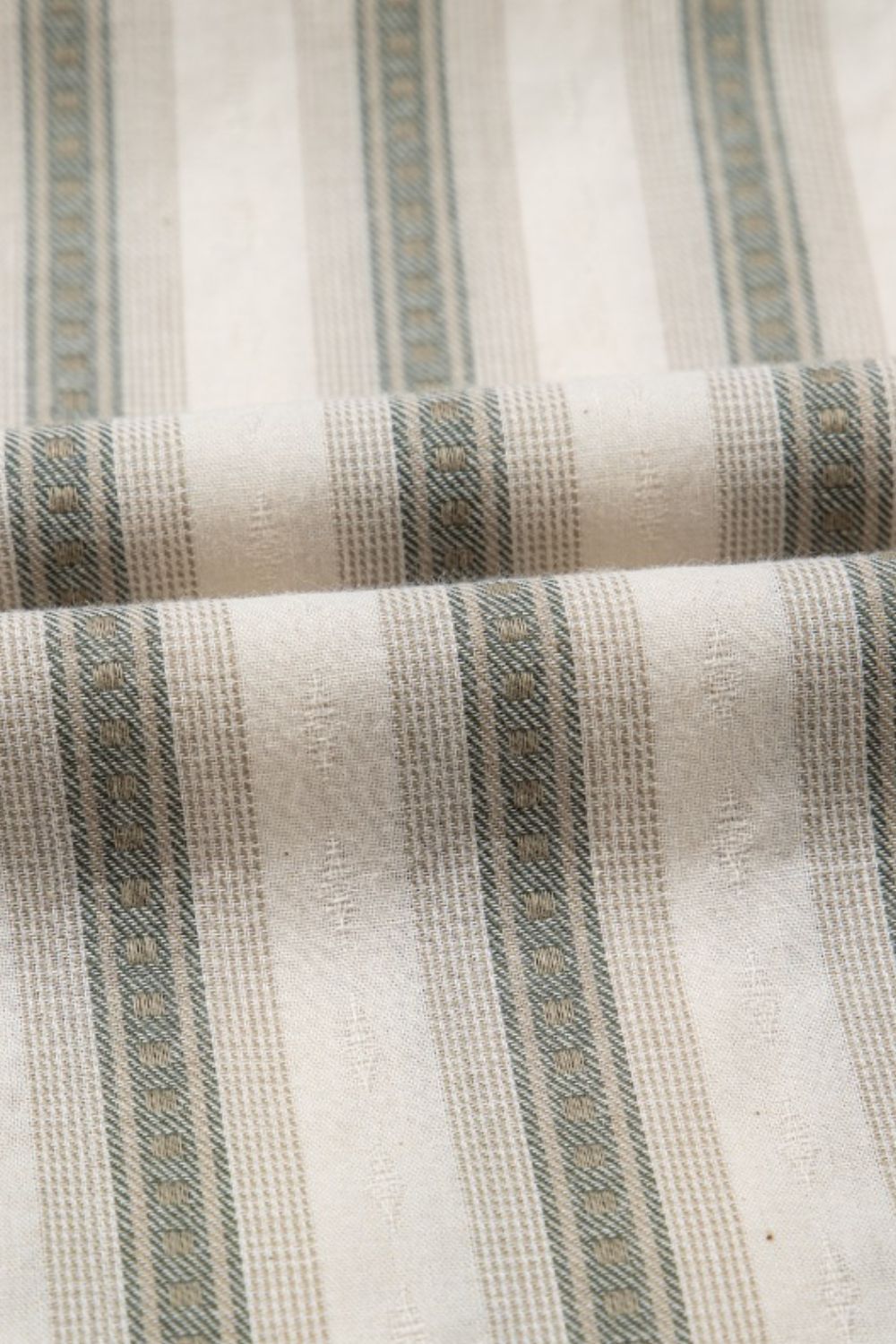 Stripe Frilled Tie Neck Short Sleeve Blouse