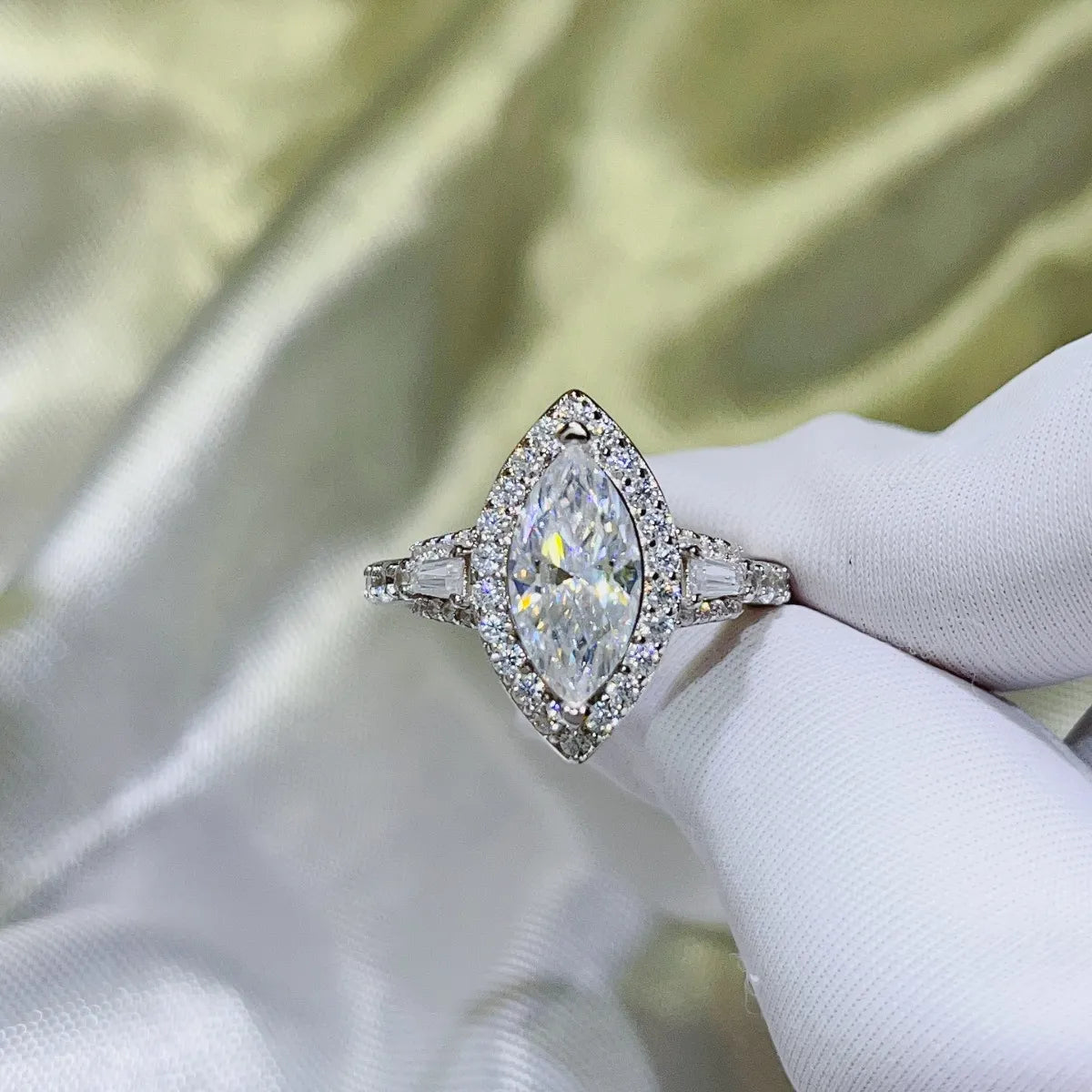 2 Carat Moissanite 925 Sterling Silver Ring - felvior