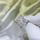 2 Carat Moissanite 925 Sterling Silver Ring - felvior