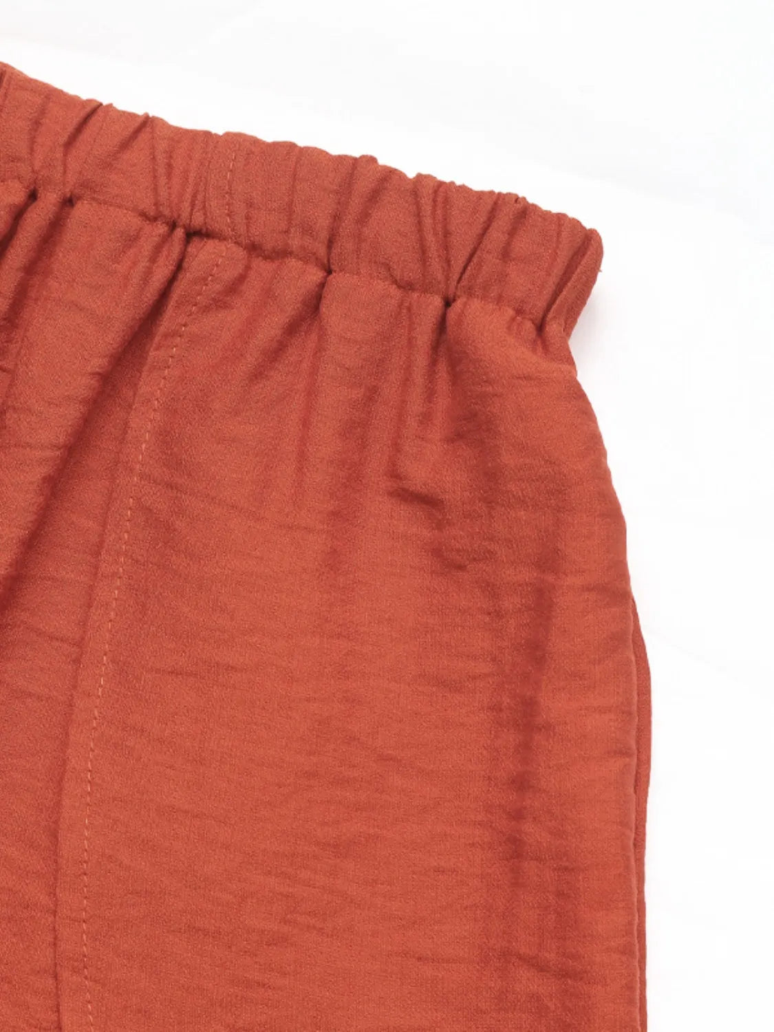 Tie Front Short Sleeve Top and Shorts Set - felvior