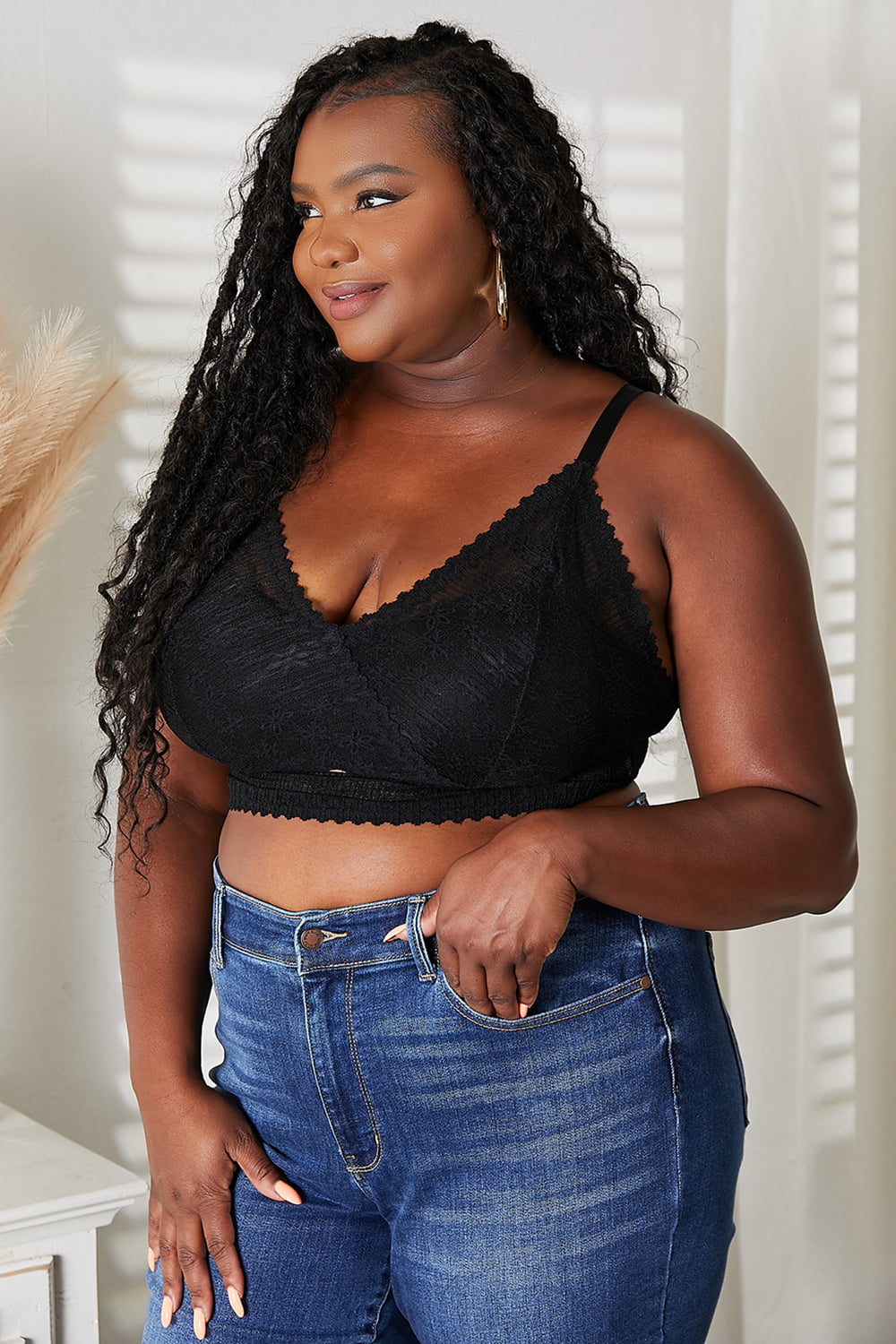 JadyK Skye Full Size Lace Bralette - felvior