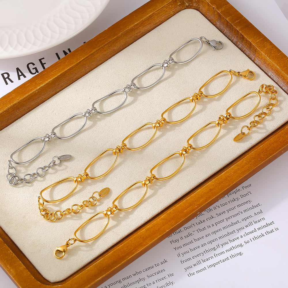 Titanium Steel Chain Bracelet - felvior