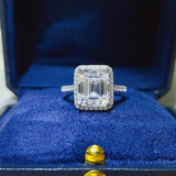 5 Carat Moissanite 925 Sterling Silver Ring - felvior