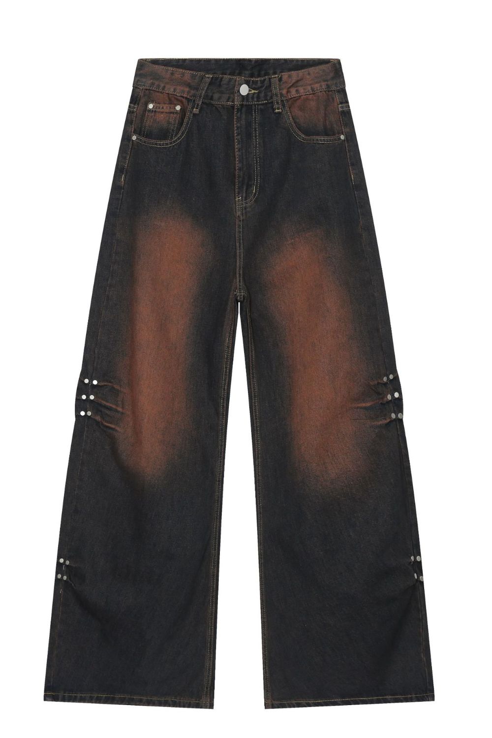 Men's Wasteland Style Wide Leg Jeans