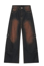 Men's Wasteland Style Wide Leg Jeans