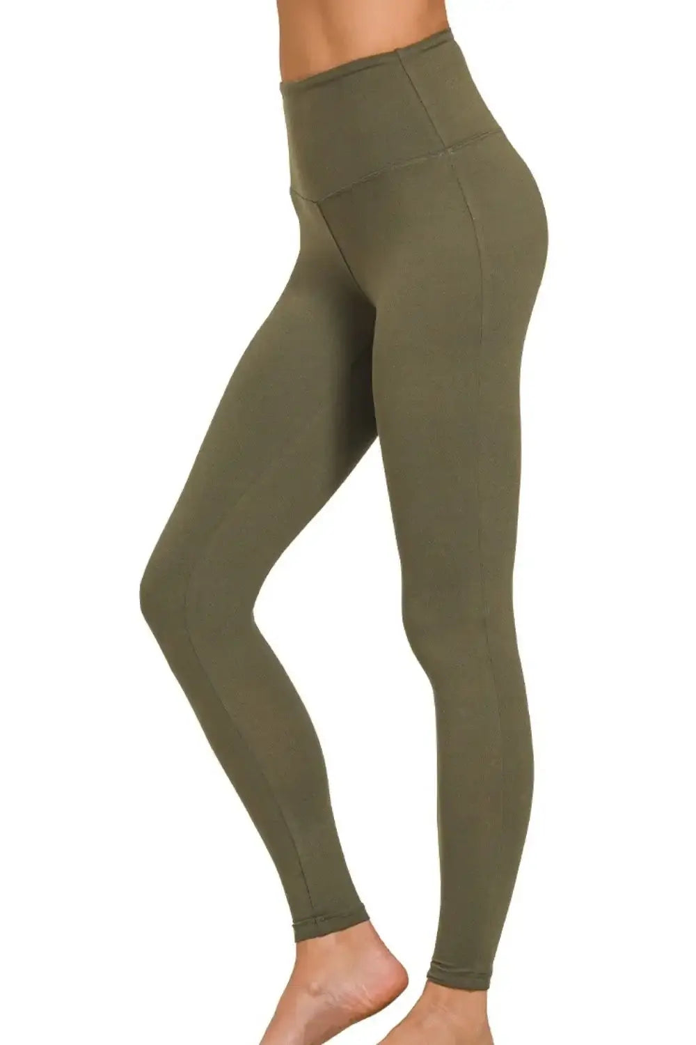 Zenana Premium Microfiber Wide Waistband Leggings Image principale du produit