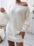 Rib-Knit Mini Sweater Dress - felvior