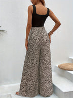 Leopard Wide Leg Pants