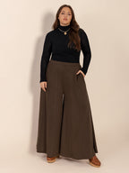 Plus Size Wide Leg Pants with Pockets