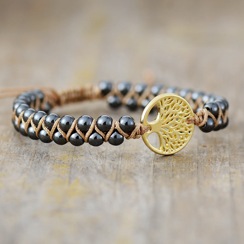 Alloy Natural Stone Braided Bracelet - felvior