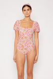 Marina West Swim Floral Puff Sleeve One-Piece - felvior
