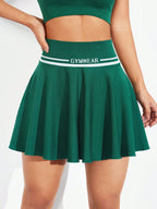 Ruched High Waist Mini Active Skirt