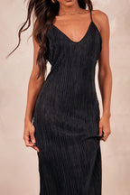 Backless Printed Maxi Cami Dress