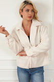 Fuzzy Button Up Faux Fur Outerwear - felvior