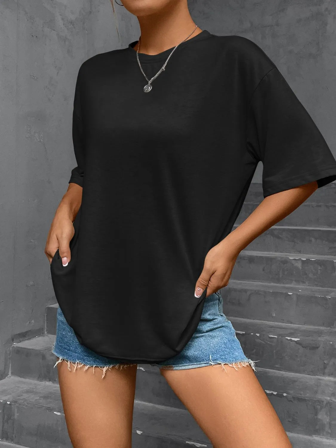 Round Neck Short Sleeve T-Shirt
