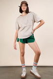 VERY J Striped Trim Detail Activewear Shorts - felvior