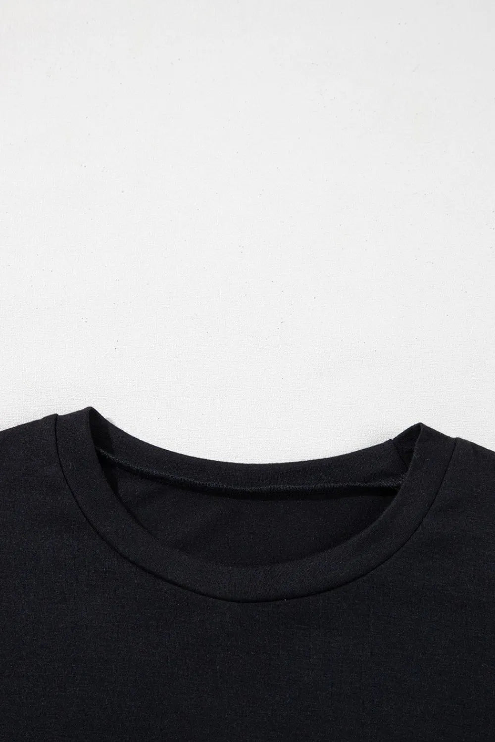 Sequin Stripes Crew Neck T Shirt