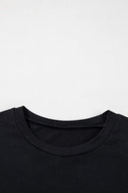 Sequin Stripes Crew Neck T Shirt