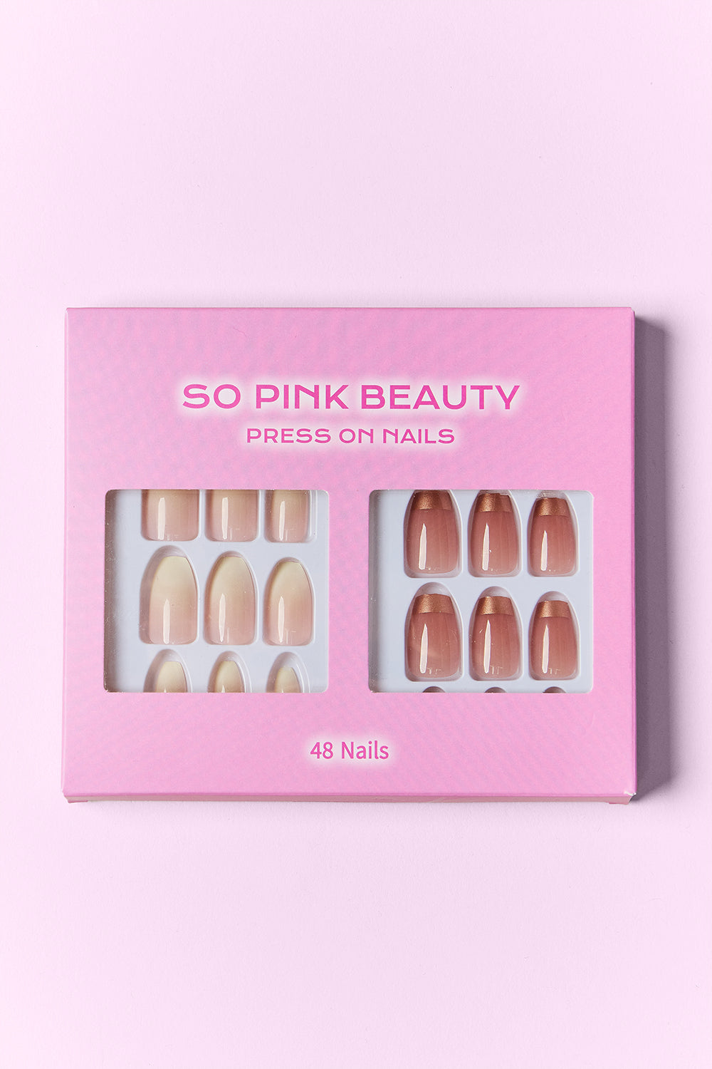 SO PINK BEAUTY Press On Nails 2 Packs - felvior