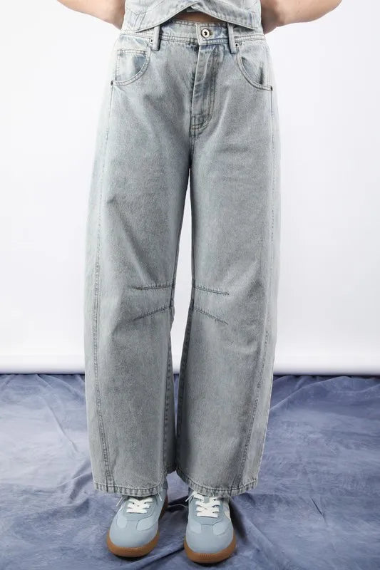 VERY J Wide Leg Comfy Jeans - felvior