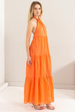HYFVE Halter Neck Cover Up Maxi Dress - felvior